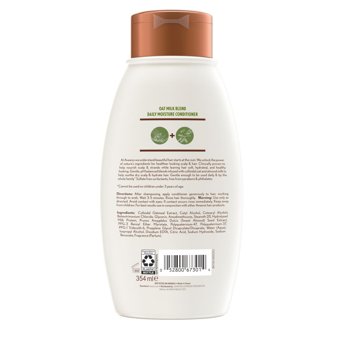 Oat Milk Blend Daily Moisture Conditioner - Image 1 - Aveeno - en-US
