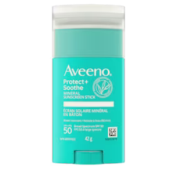 AVEENO® Protect + Soothe Mineral Sunscreen Stick for Sensitive Skin, SPF 50, 42g