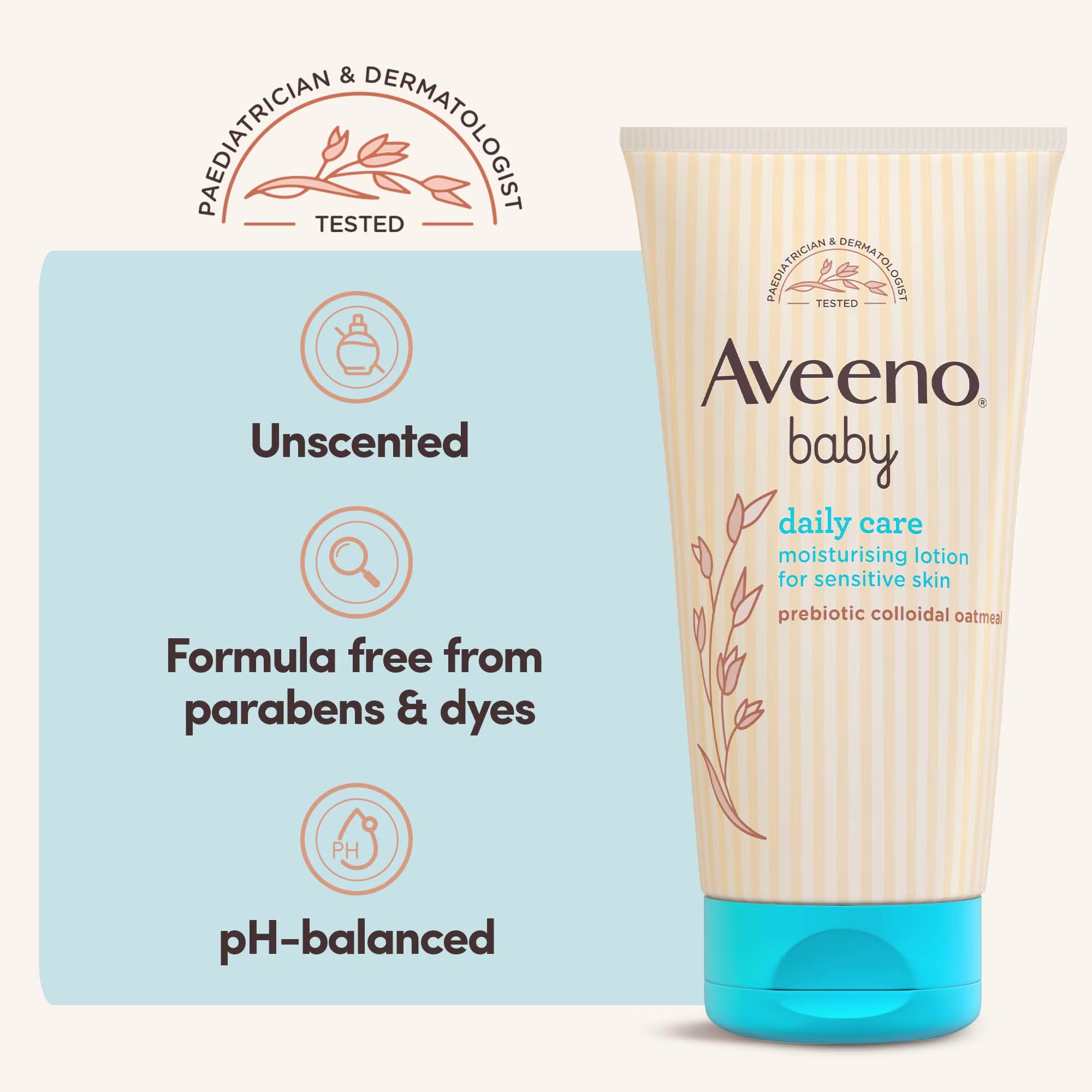 BABY DAILY CARE MOISTURISING LOTION, 75ML - Image 5 - Aveeno - en-GB BABY DAILY CARE MOISTURISING LOTION, 75ML - Image 5 - Aveeno - en-GB