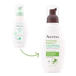 Aveeno Clear Complexion Foaming Facial Cleanser Oil-Free Transition