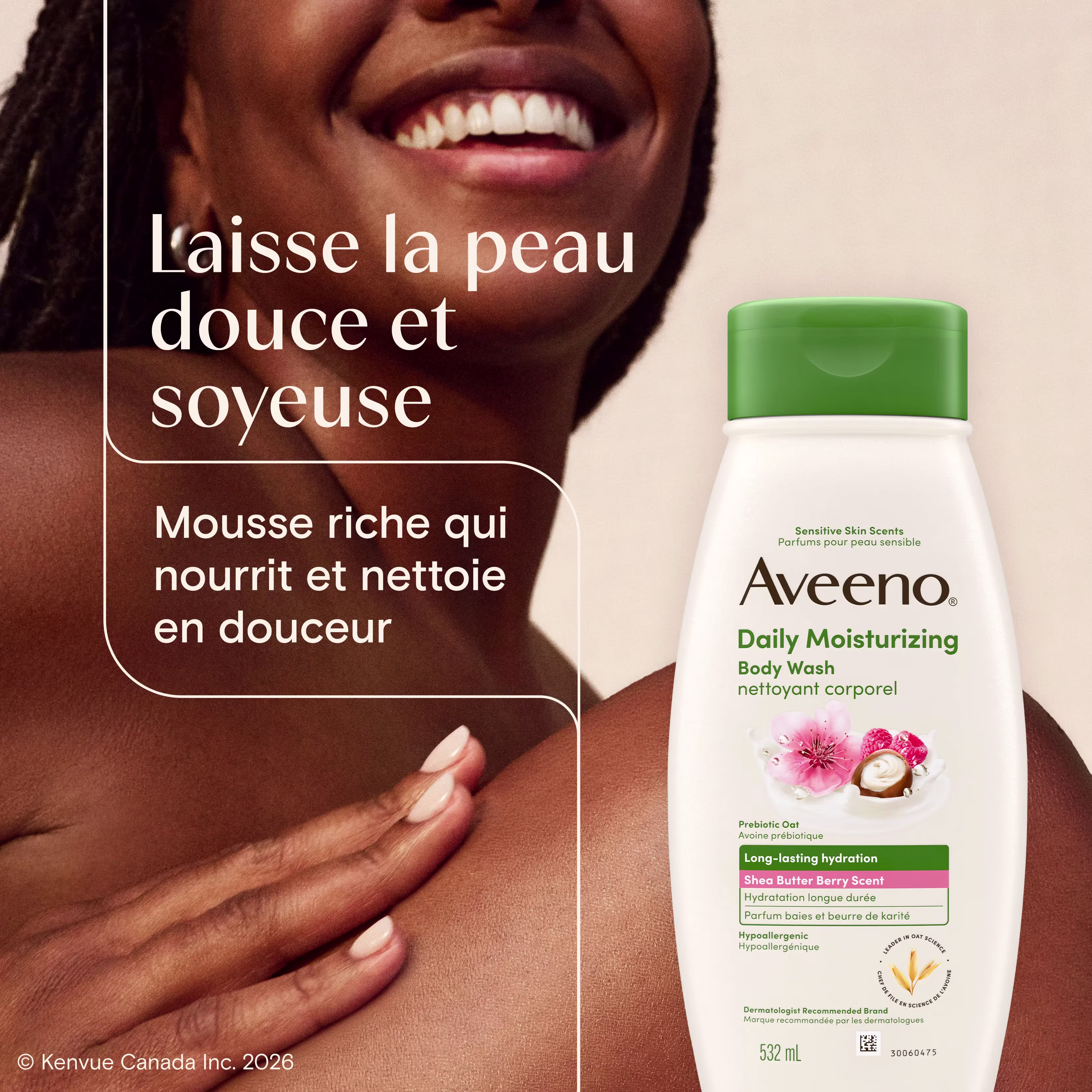 AVEENO Daily MoisturizingMC Body Wash Shea Butter Berry Scent
