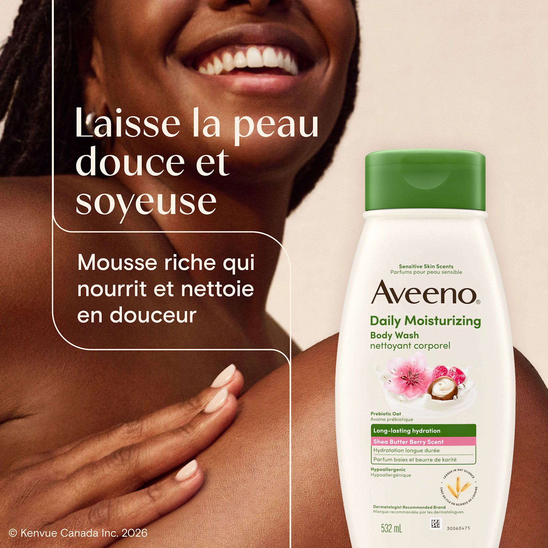 AVEENO Daily MoisturizingMC Body Wash Shea Butter Berry Scent
