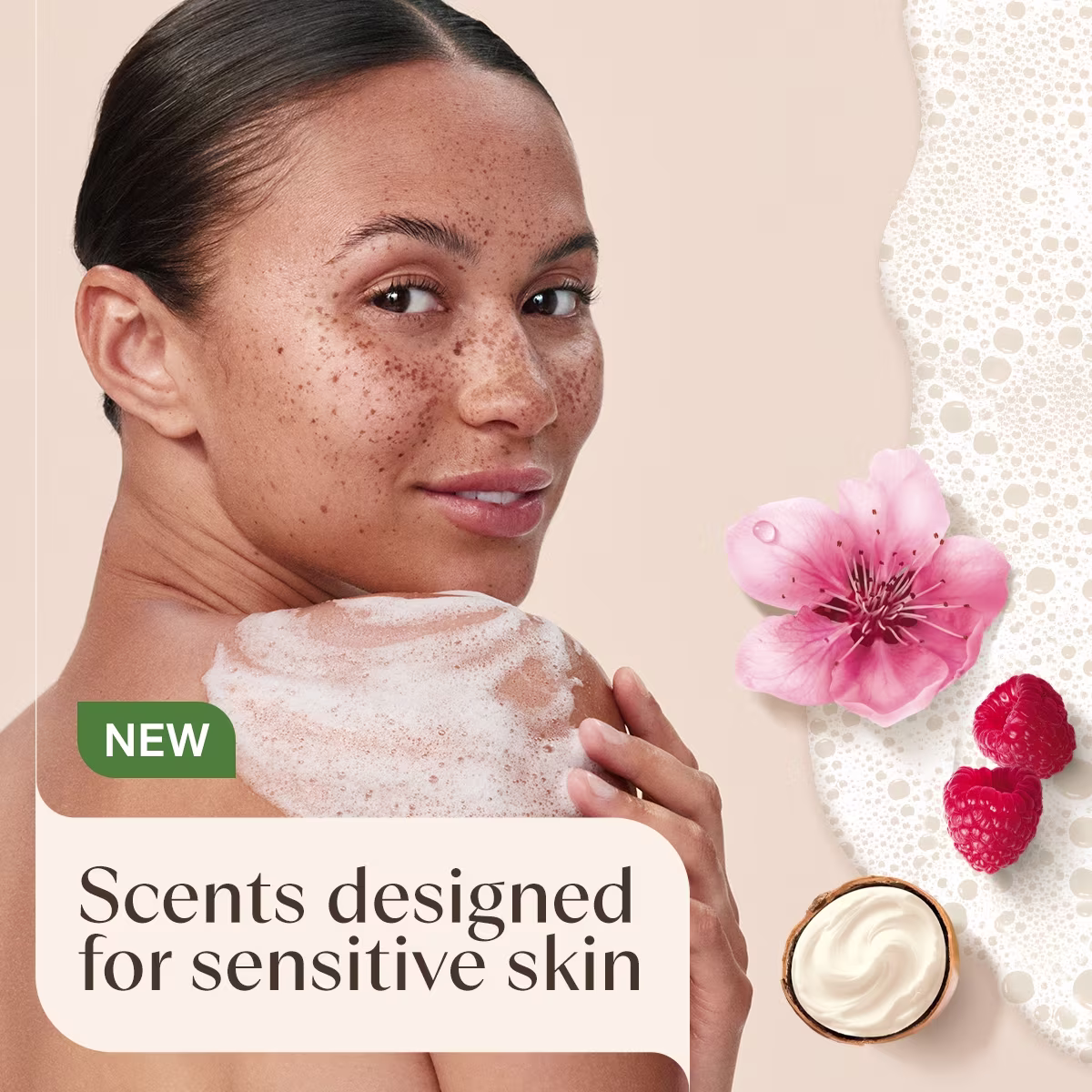 Aveeno® Daily Moisturizing Body Wash, Shea Butter Berry Scent, Sensitive Skin Scents - 2 Aveeno® Daily Moisturizing Shea Butter Berry Body Wash, scents designed for sensitive skin