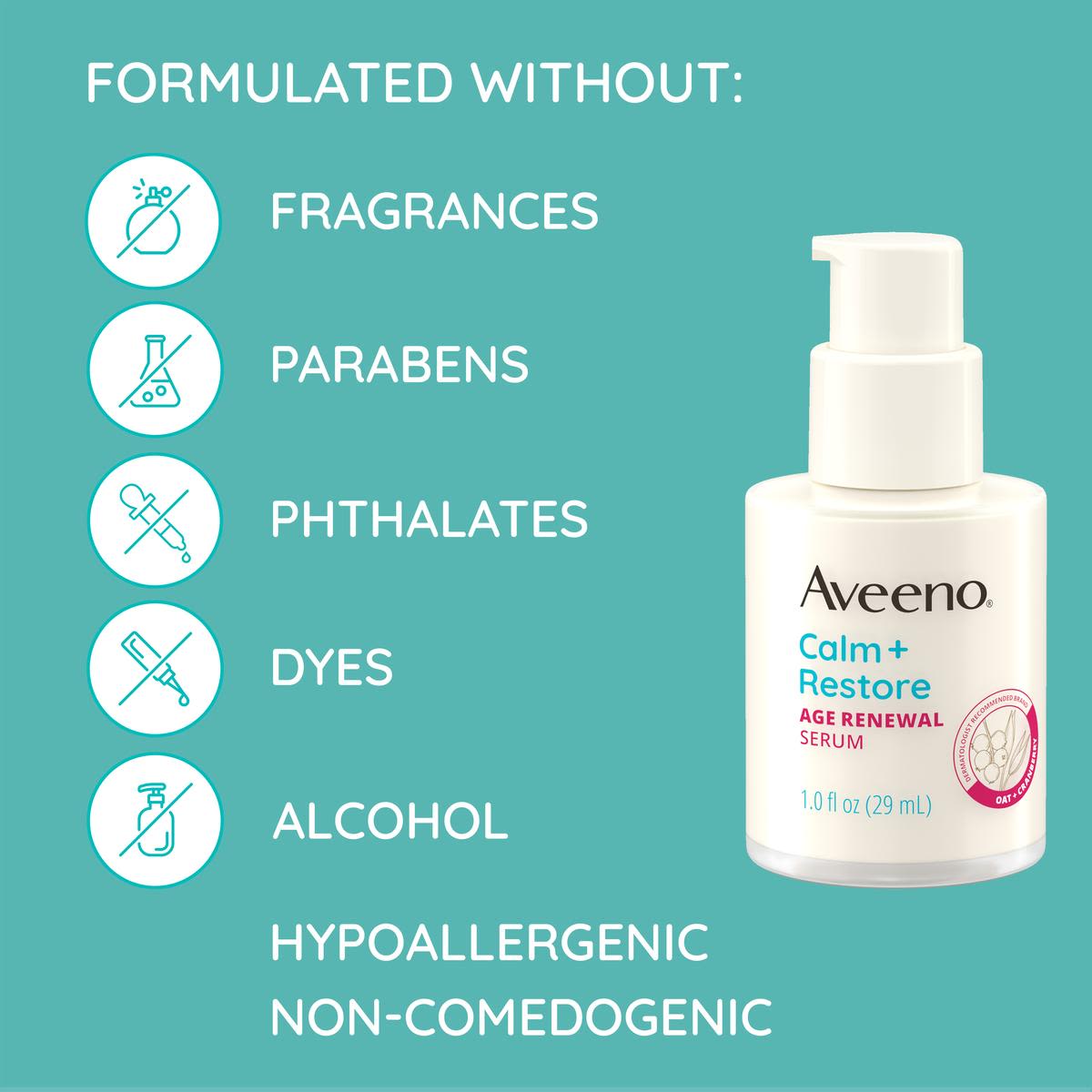 Calm + Restore ® Age Renewal Serum - Image 4 - Aveeno - en-US