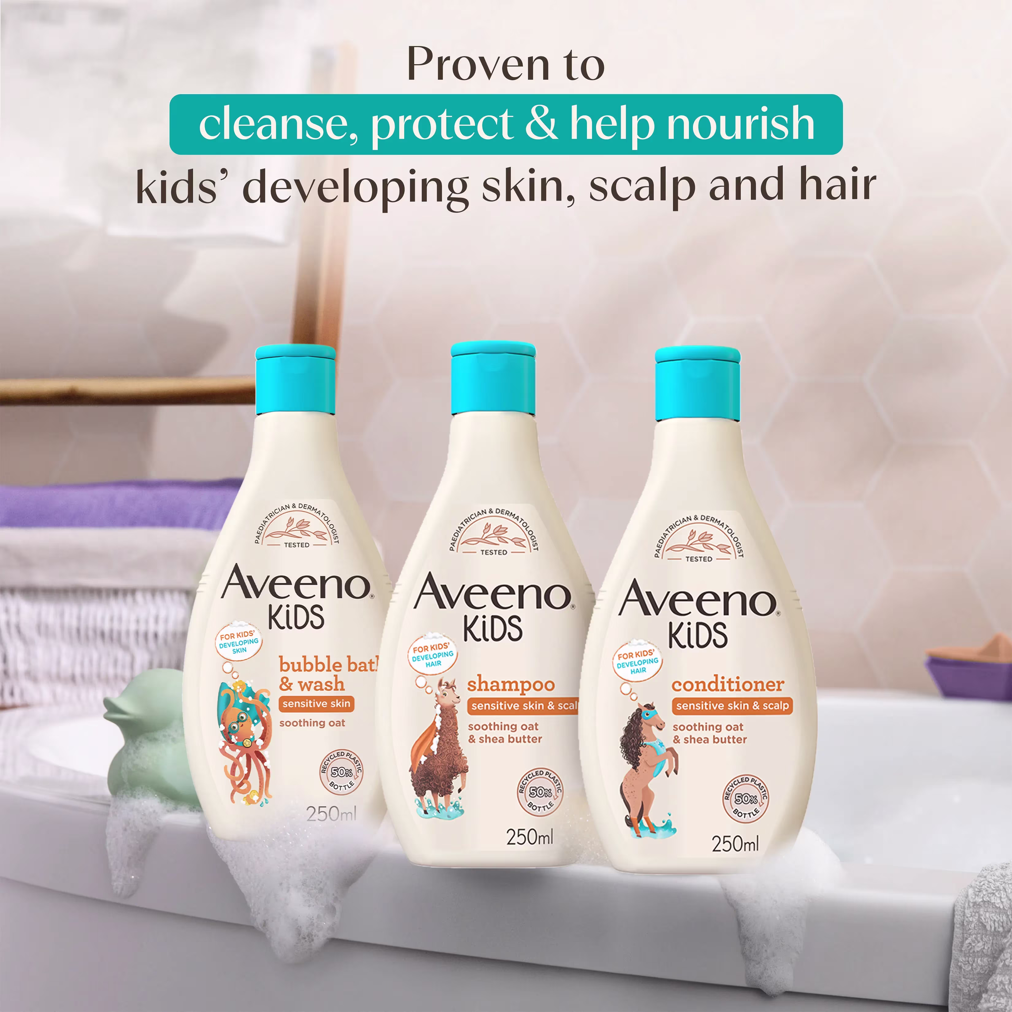 AVEENO® Kids Bubble Bath & Wash 250ml