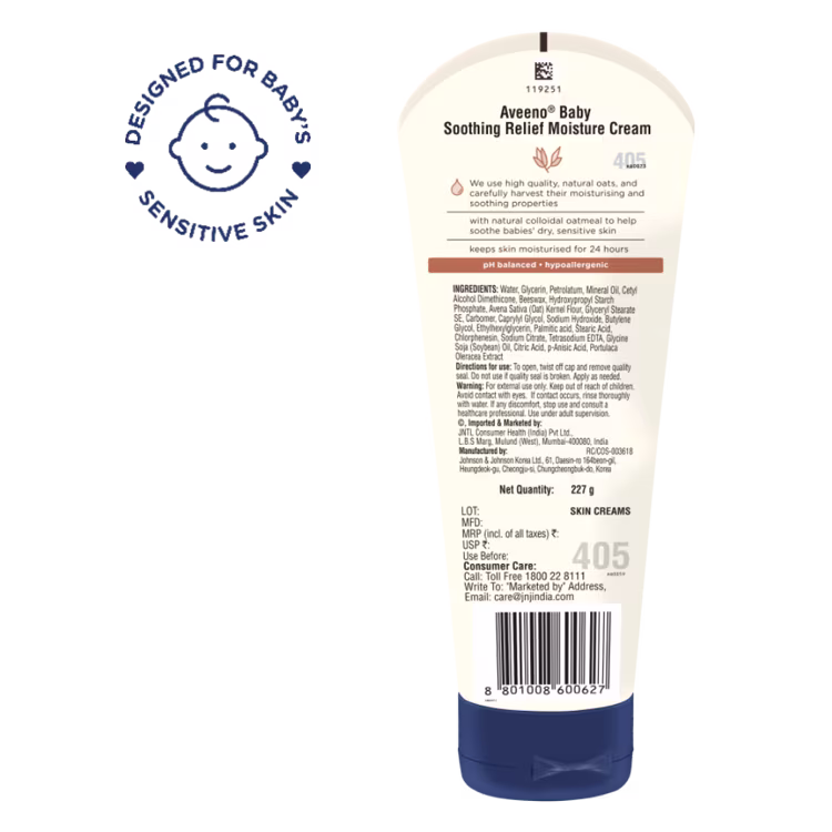 Aveeno Baby Soothing Relief Moisture Cream - Image 4 - Aveeno - en-IN