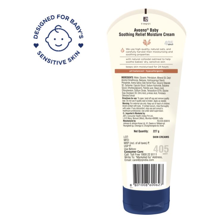 Aveeno Baby Soothing Relief Moisture Cream - Image 4 - Aveeno - en-IN