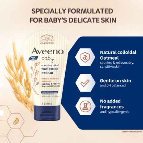 Aveeno Baby Soothing Relief Moisture Cream - Image 1 - Aveeno - en-IN