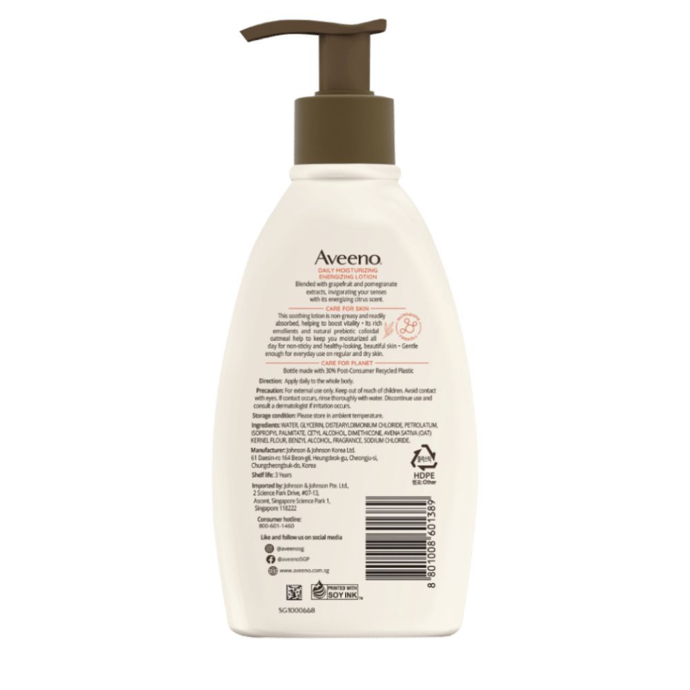 Aveeno Daily Moisturizing Energizing Lotion
