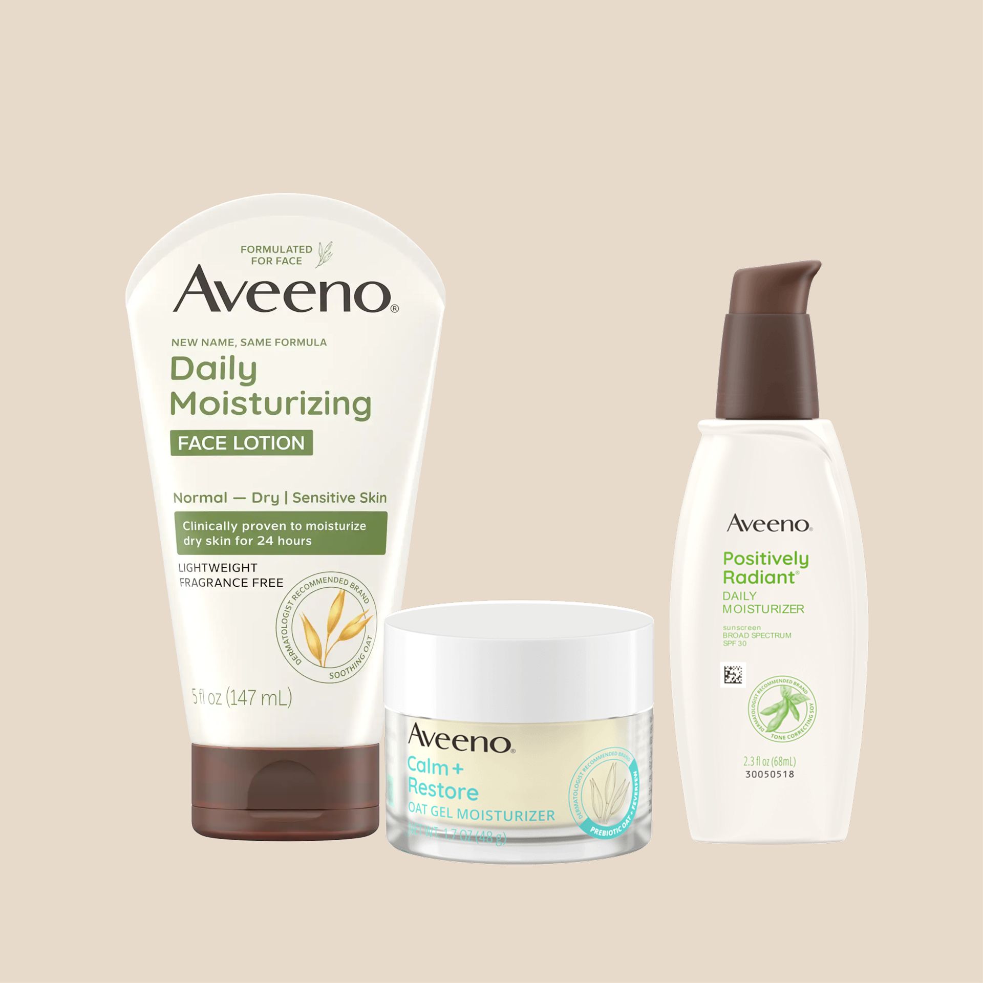 Aveeno® Shop by category - Image card for Face Moisturizers product line