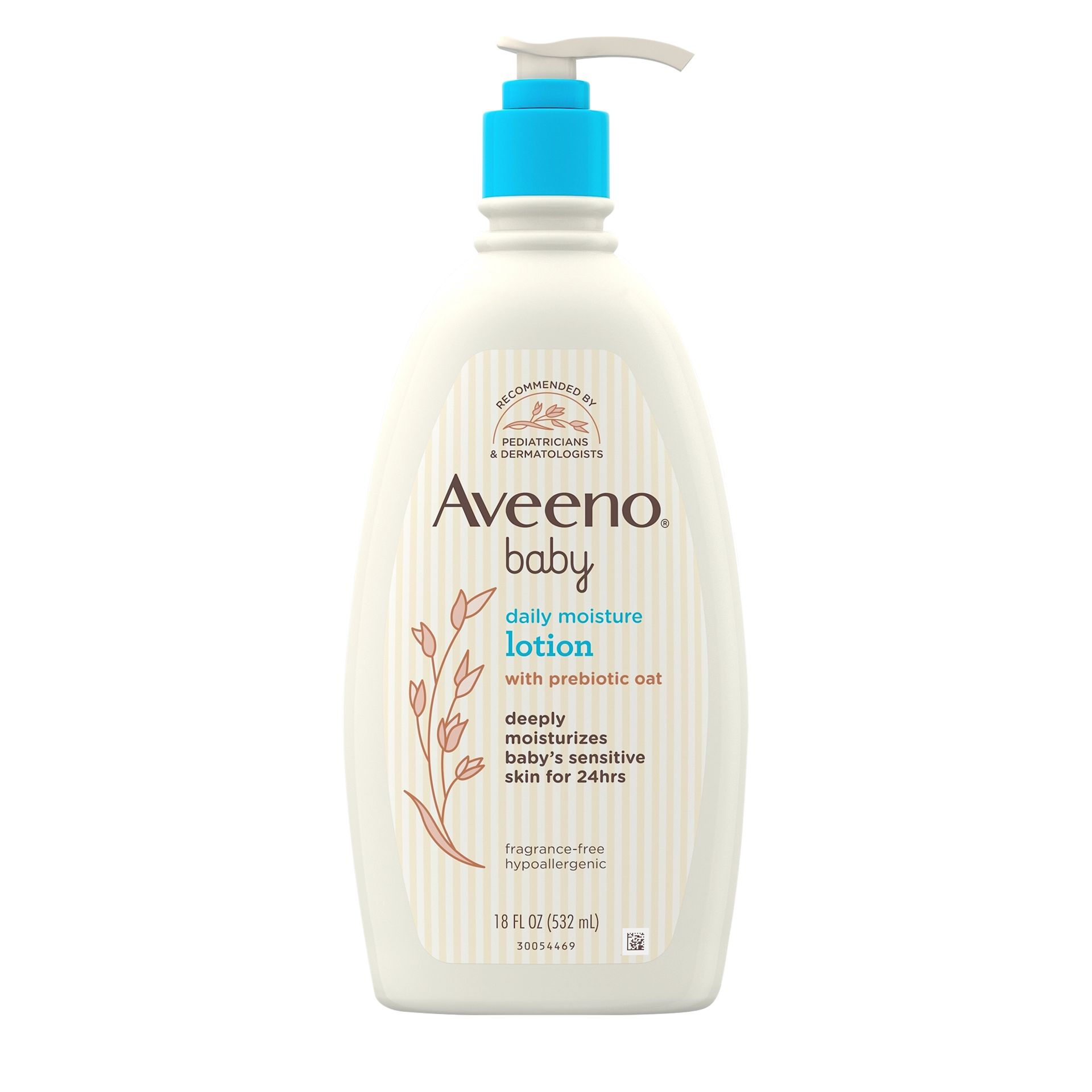 Front pack shot of Aveeno® Baby Daily Moisture Lotion 18oz