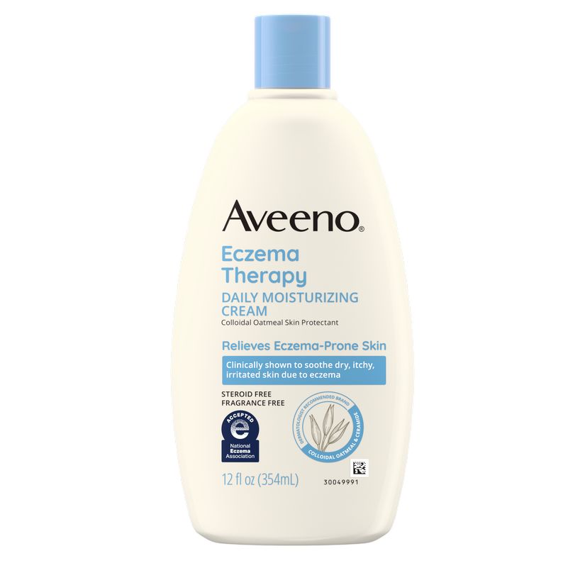 Pack shot of Aveeno® Eczema Therapy Daily Moisturizing Cream, Steroid-Free