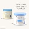 Pack shot of Aveeno® Baby Eczema Therapy Nighttime Balm 11 oz with old and new product look