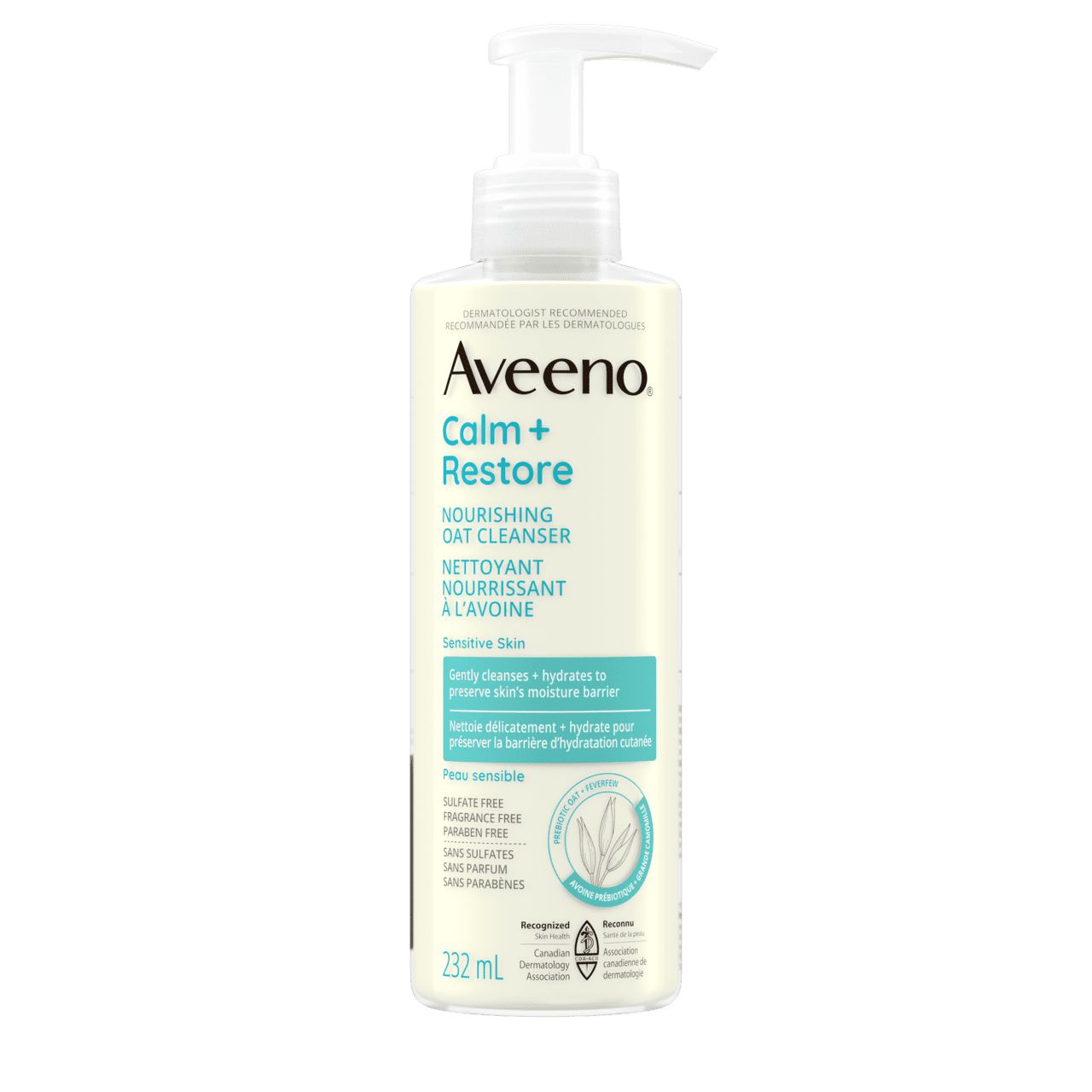 Front Shot of AVEENO® Calm + Restore Nourishing Oat Cleanser