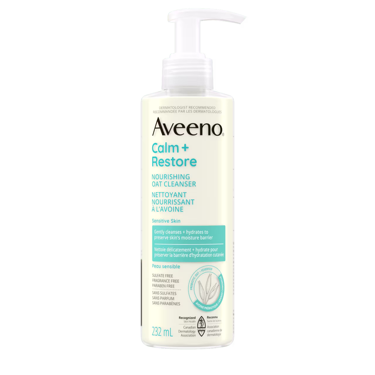 Front Shot of AVEENO® Calm + Restore Nourishing Oat Cleanser