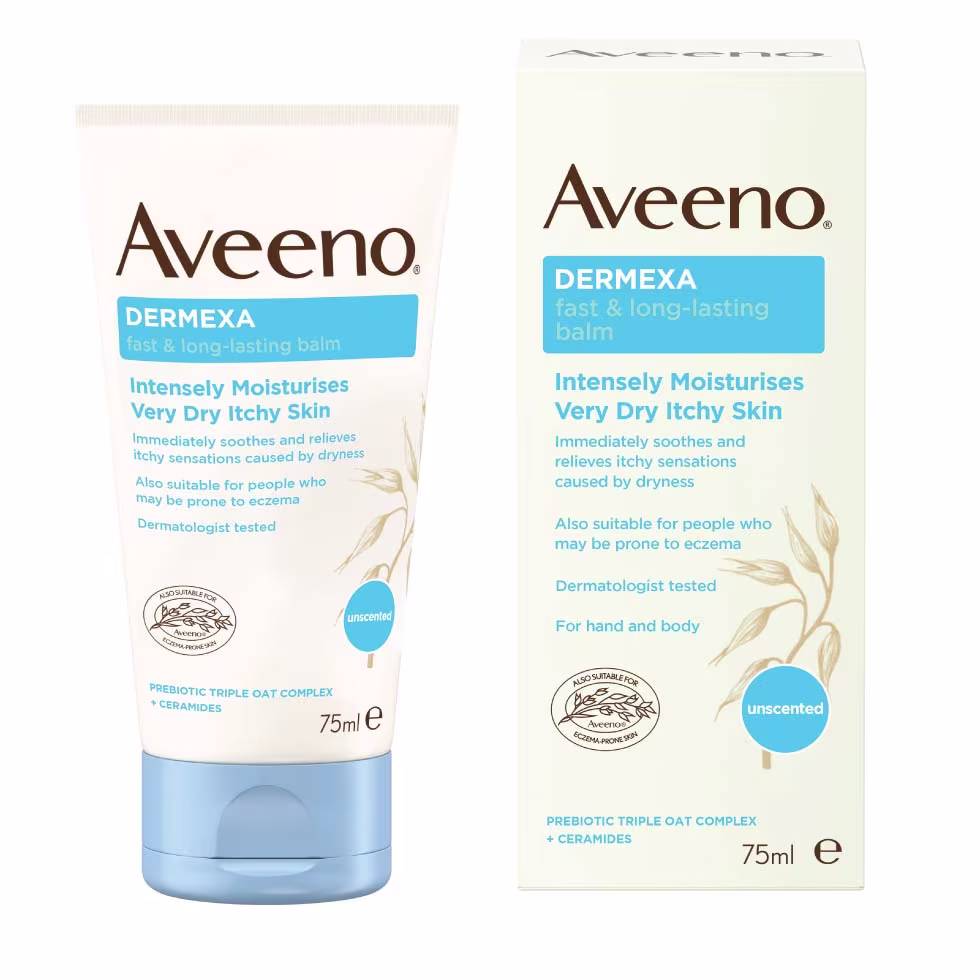 Packshot of Dermexa Balm Carton and Tube