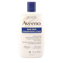 Front pack shot of Aveeno® Anti-Itch Concentrated Lotion