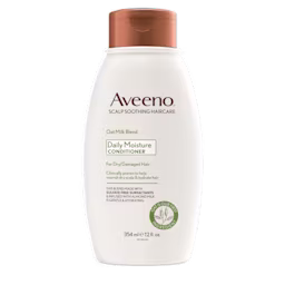Pack shot of Aveeno® Oat Milk Blend Daily Moisture Conditioner for Dry/Damaged Hair, 12 fl oz