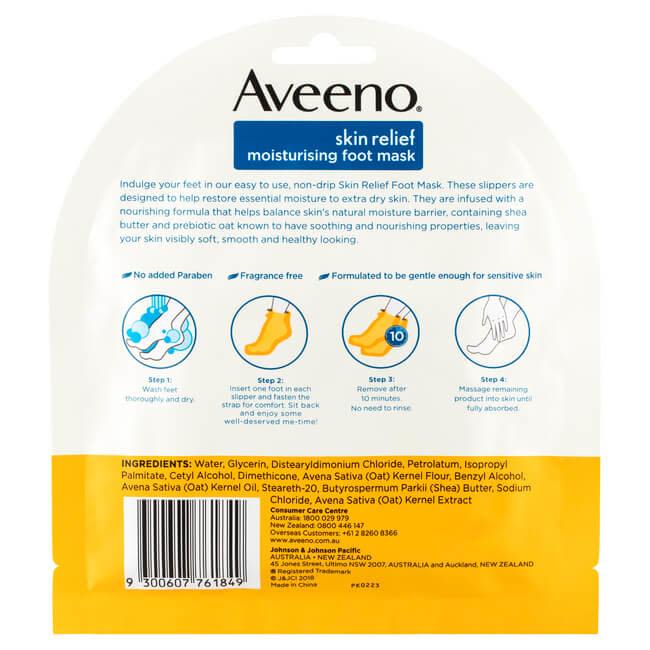 AVEENO® Skin Relief Moisturising Foot Mask - Image 2 - Aveeno - en-AU