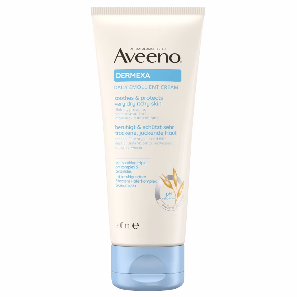 Aveeno® Dermexa Emolienční tělový krém, bez parfemace