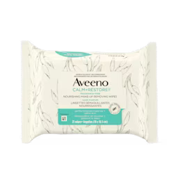 Pack of Aveeno® Calm + Restore wipe in 25ct