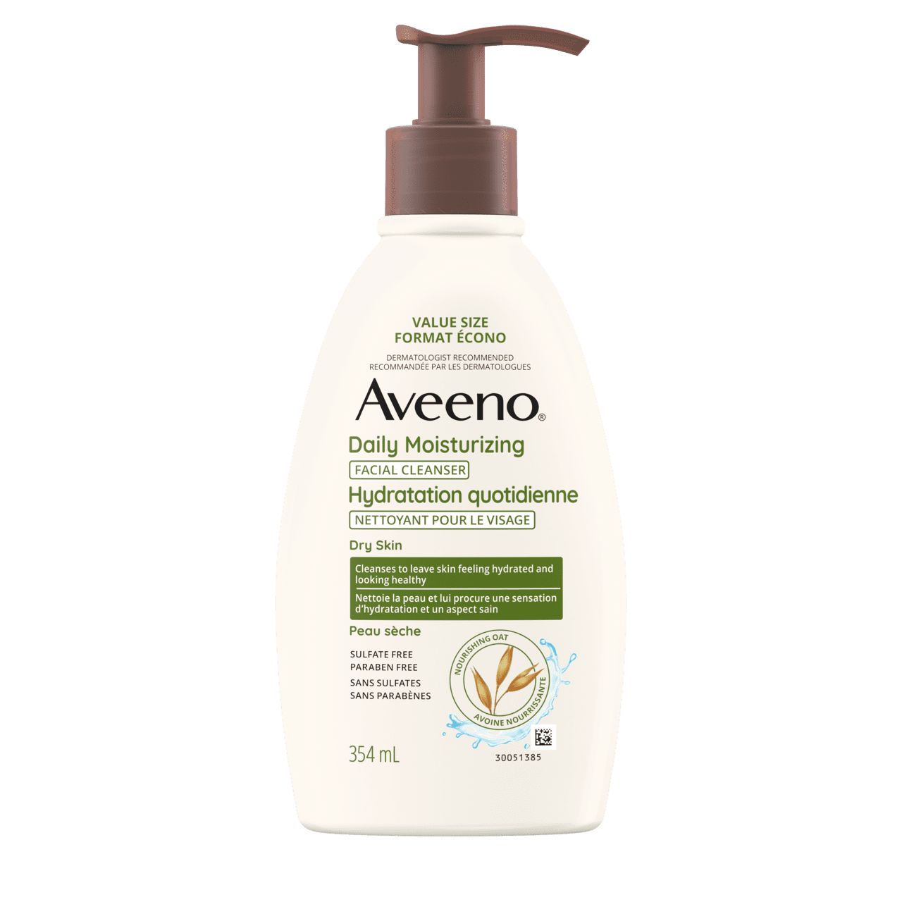 Flacon de 354 ml du nettoyant pour le visage Hydratation quotidienne AVEENO®