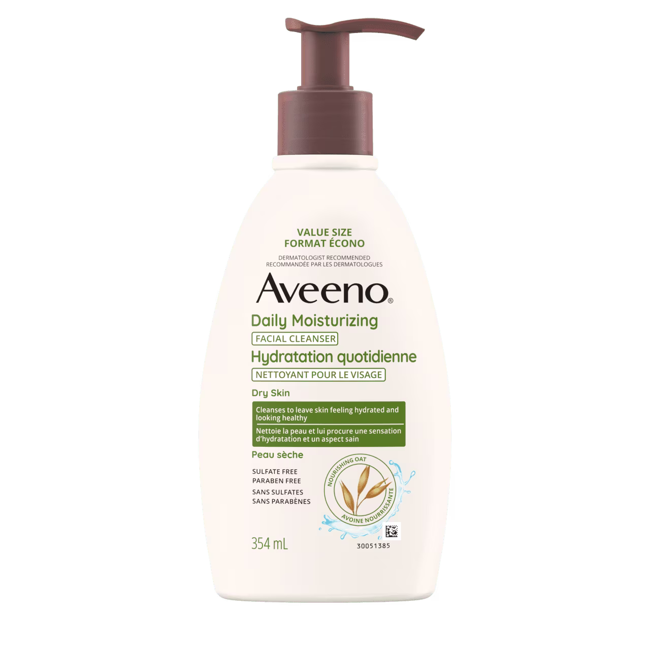 Flacon de 354 ml du nettoyant pour le visage Hydratation quotidienne AVEENO®