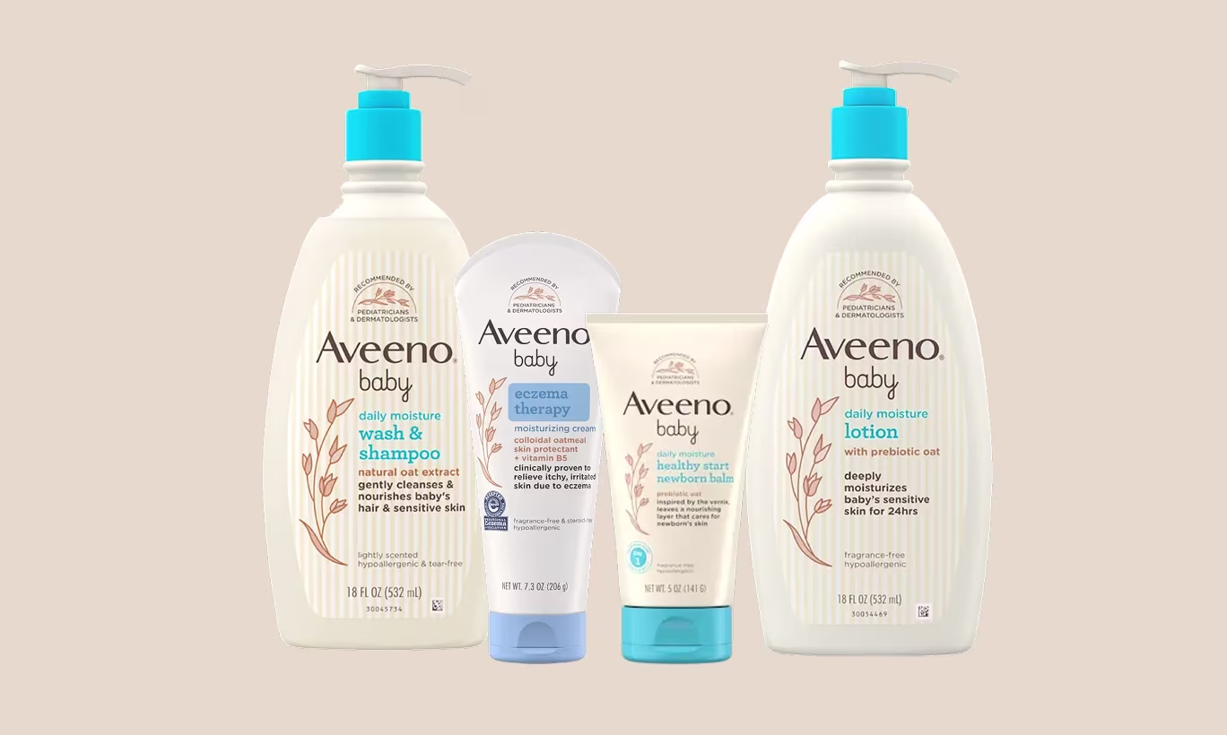 Aveeno® Shop by category - Image card for Baby product line