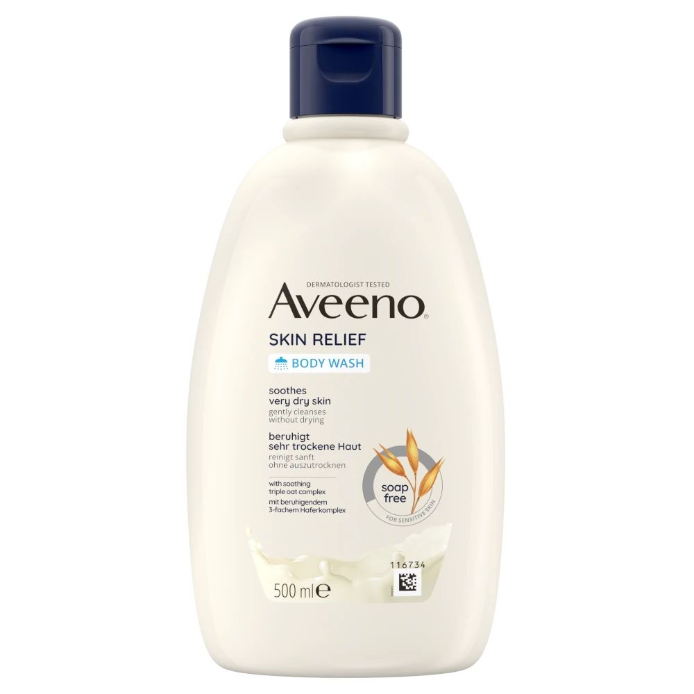 Aveeno® Skin Relief Gel nettoyant hydratant, sans parfum, apaise les peaux très sèches