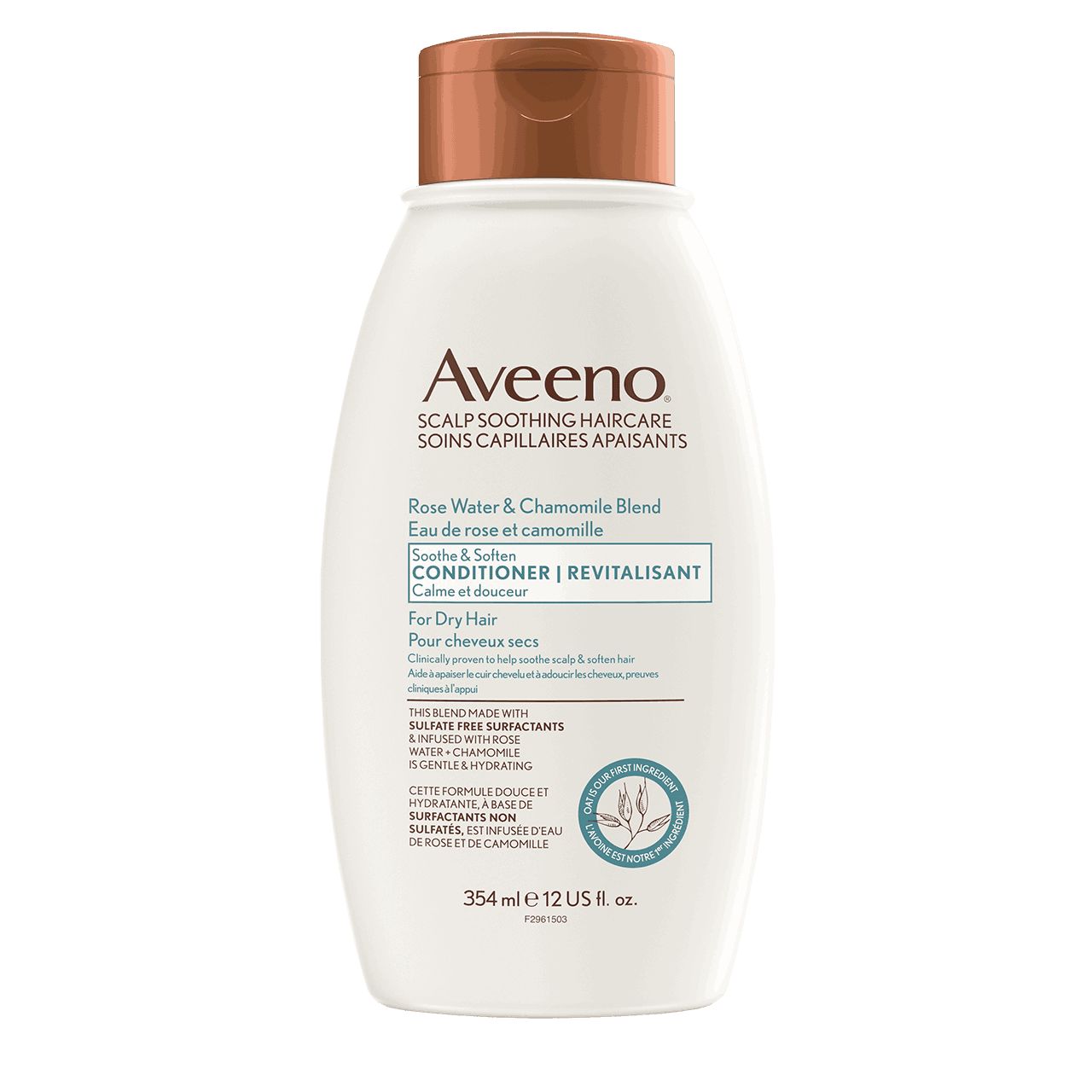 Revitalisant AVEENO® Eau de rose et camomille, Flacon de 354 ml