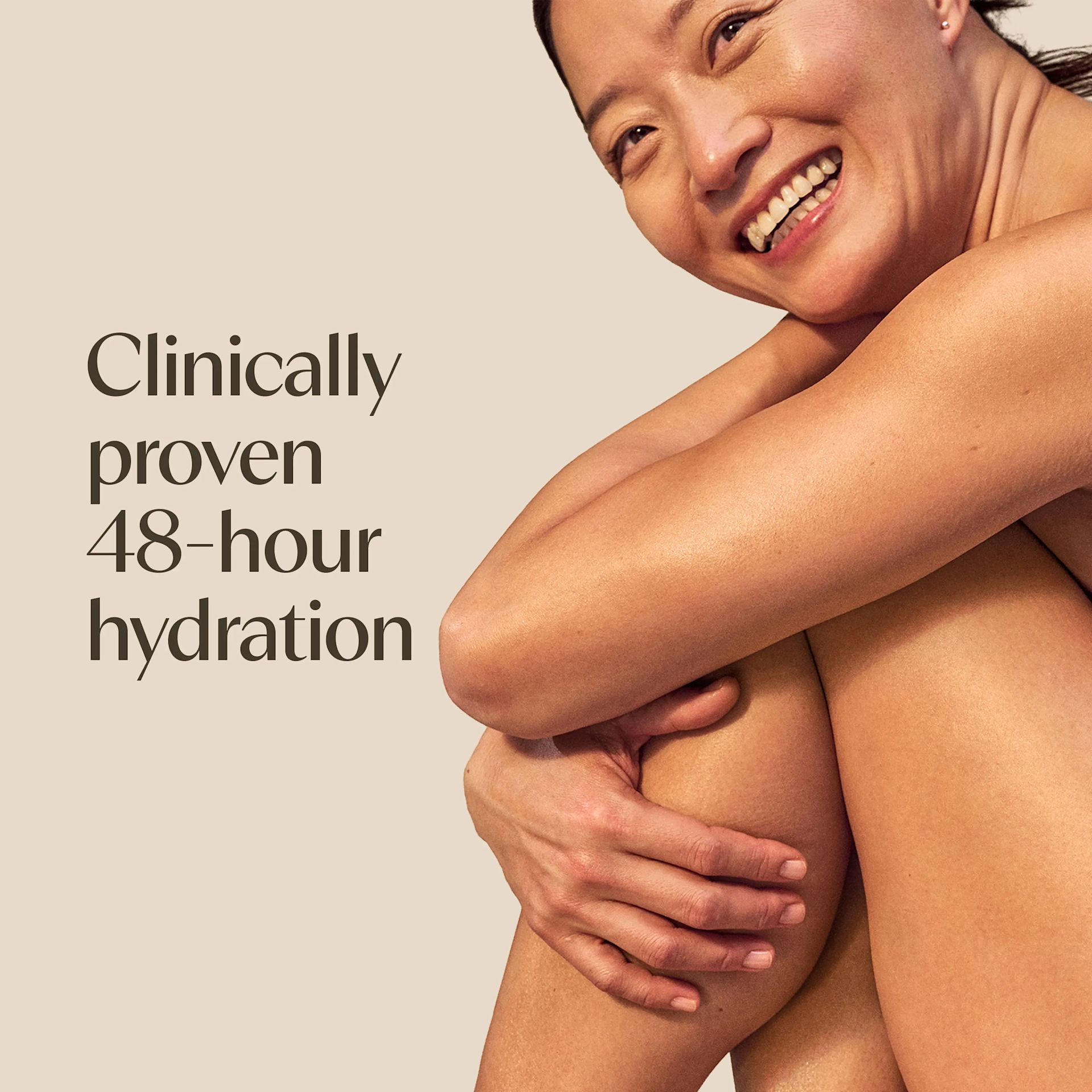 Text: Aveeno® Daily Moisturizing Cream Clinically proven 48 hour hydration