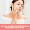 Oil and fragrance- free formula works while you sleep, for illustrative purposes only