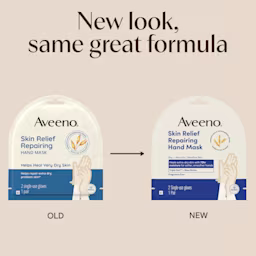 New Look same old formula Aveeno® Skin Relief Repairing Hand Mask