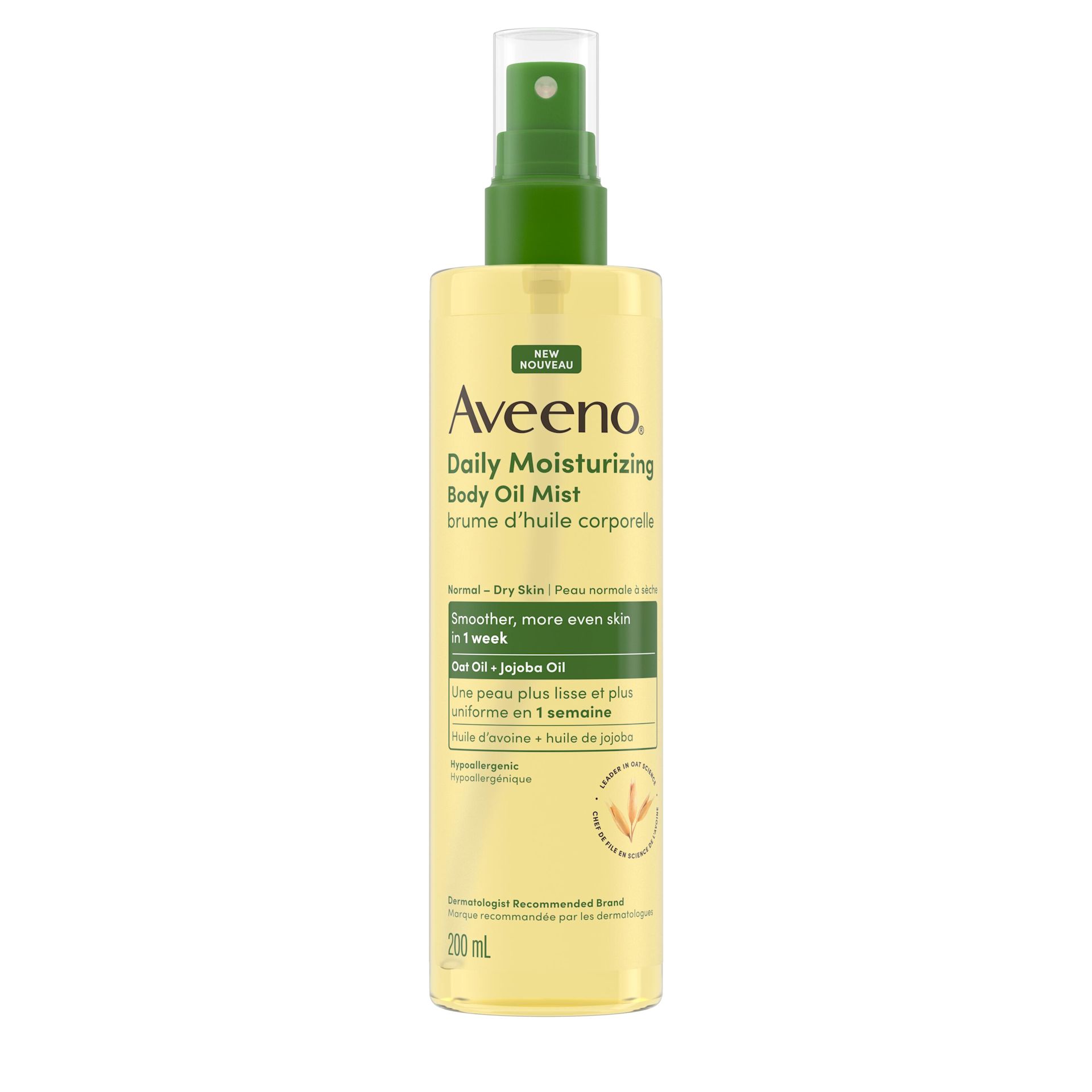 Front Shot of AVEENO® Daily Moisturizing Oil Mist