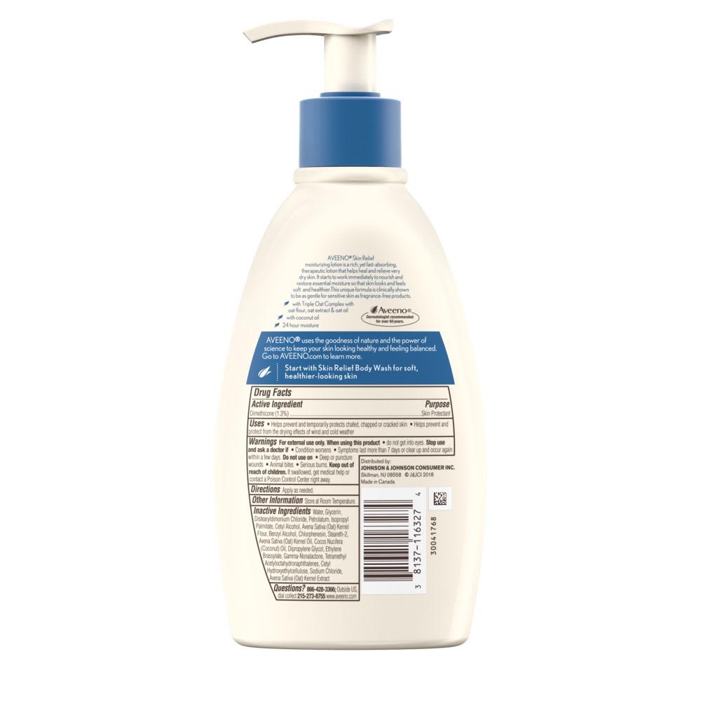 Skin Relief Moisturizing Lotion Extra Dry Skin, Coconut Scented - Image 2 - Aveeno - en-US