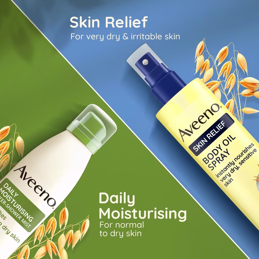 daily moisturising for normal to dry skin and skin relief for very dry & irritable skin