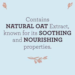 AVEENO® Baby Wash claim stating 'Contains Natural Oat Extract, knowing for its Soothing and Nourishing properties'