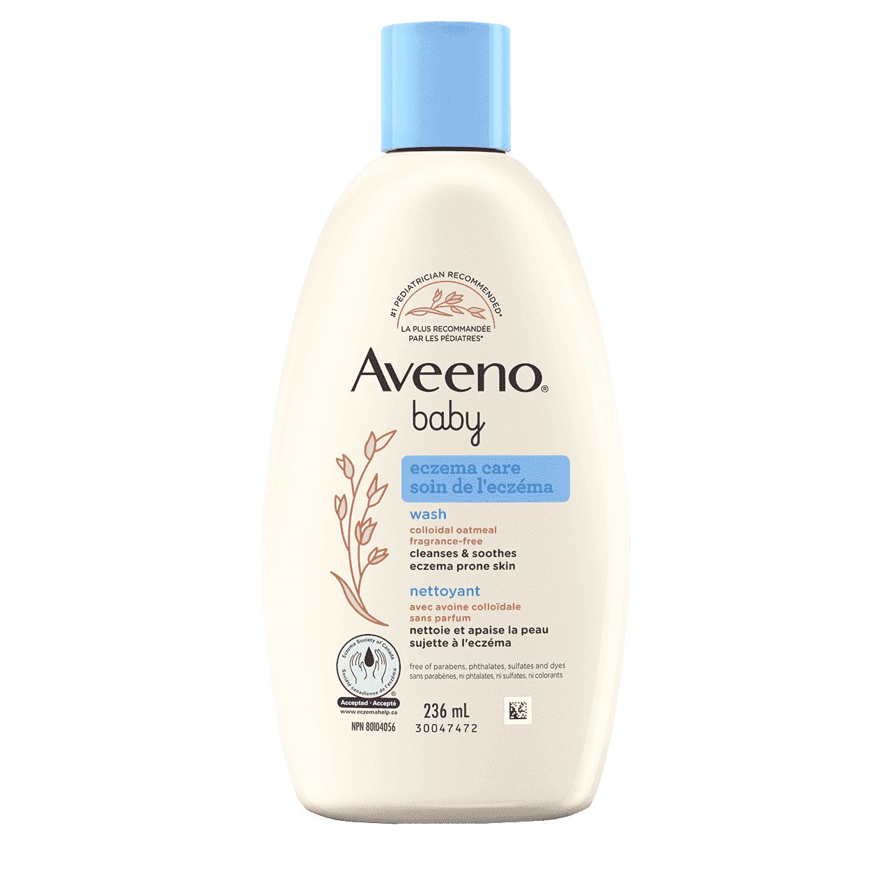 236ml bottle of Aveeno  Baby Eczema Care Wash