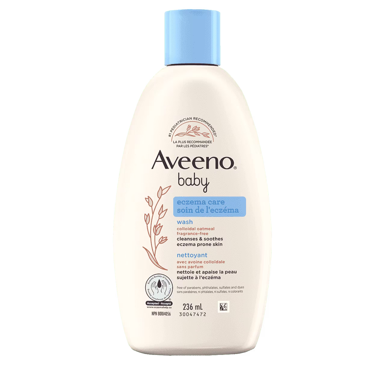 236ml bottle of Aveeno  Baby Eczema Care Wash