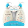 Aveeno® Baby Daily Care Set front of pack shot of Daily Moisture Wash & Shampoo and Lotion