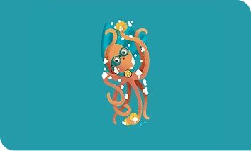 Illustration of Aveeno® Care Crew Member - Inky the Octopus