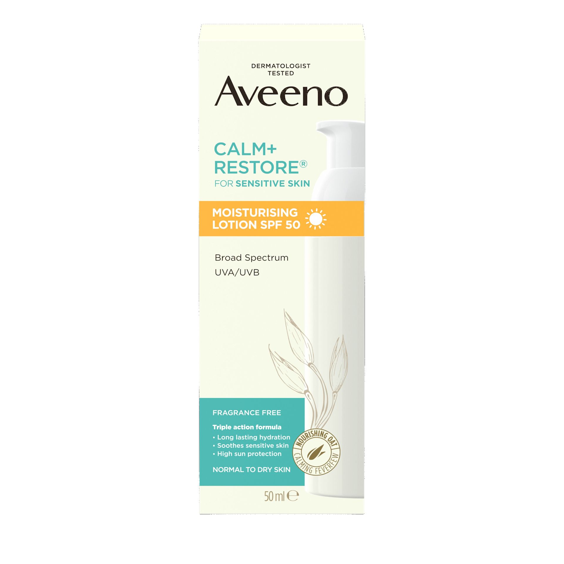 AVE Calm Restore SPF50 TRANSPARENT