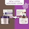 New and old packaging of AVEENO® Absolutely Ageless Restorative Night Cream, 48 mL with a text stating 'New Look'