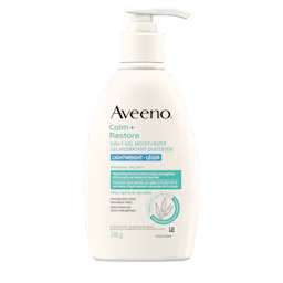 Flacon-pompe de 340 g de gel hydratant quotidien AVEENO® Calm + Restore