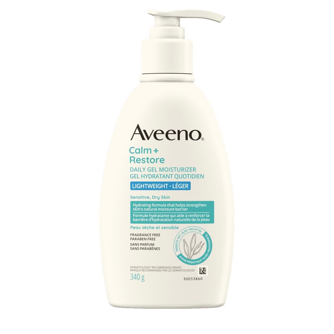 AVEENO® Calm + Restore Daily Gel Moisturizer, pump bottle, 340 g