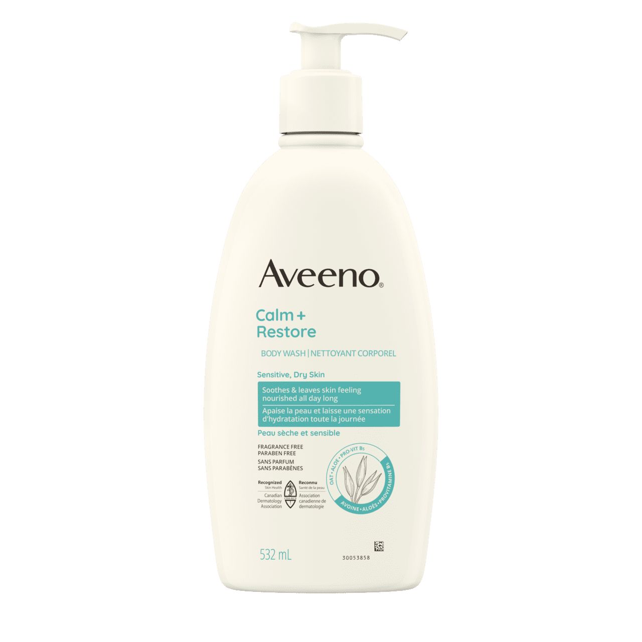 AVEENO® Calm + Restore Body Wash, pump bottle, 532 mL