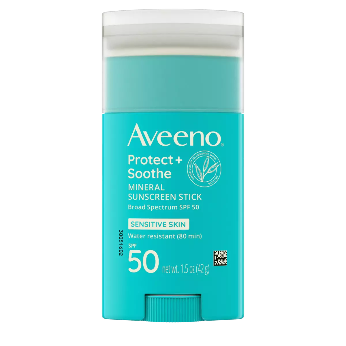 Aveeno Protect + Soothe Mineral Sunscreen Stick SPF 50, 1.5 oz stick