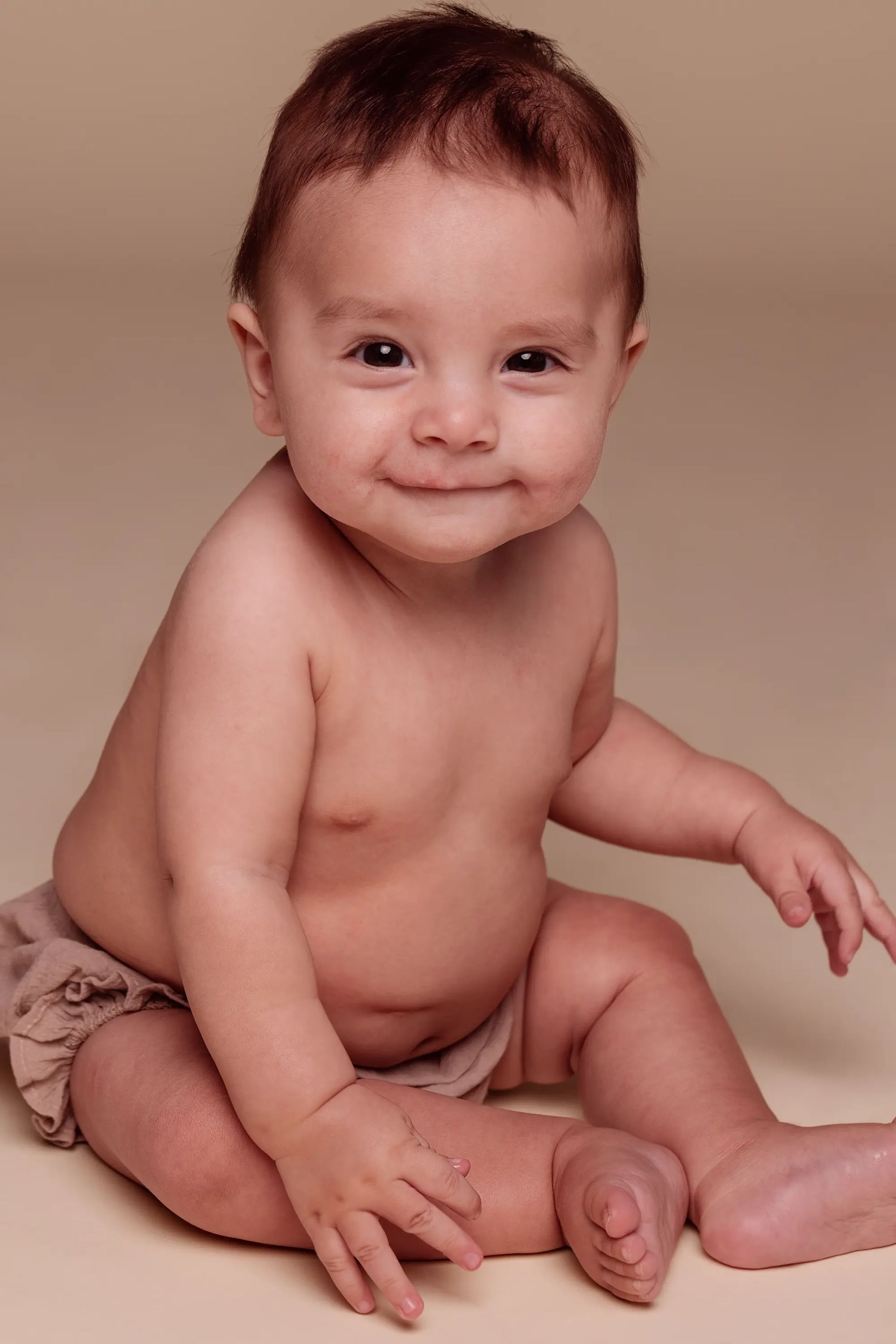 Baby smiling