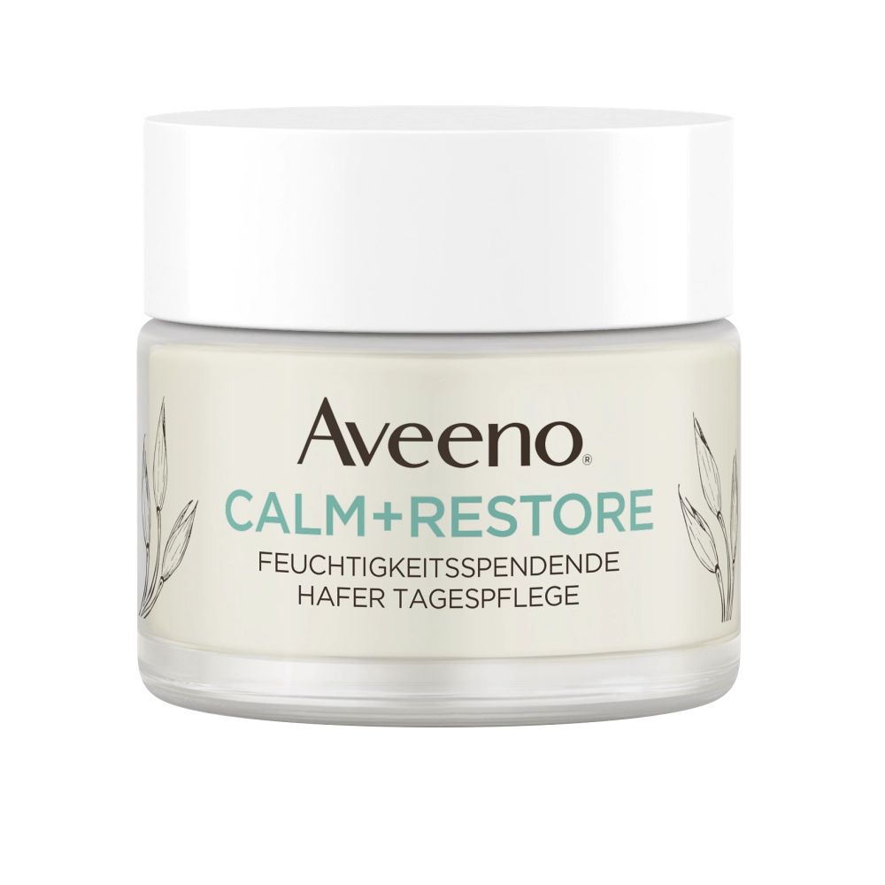 Aveeno® Calm + Restore™ Feuchtigkeitsspendende Hafer Tagespflege Produktbild Vorderseite