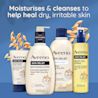 moisturises & cleanses to help heal dry, irritable skin